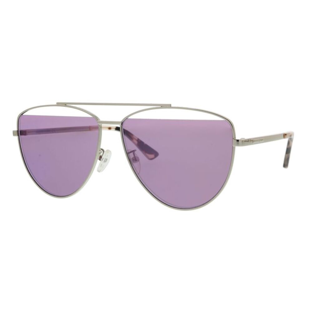 McQ MQ0157S-004 Silver Aviator Sunglasses
